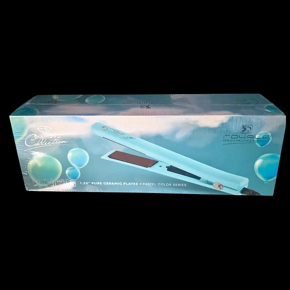 Royale USA Platinum Flat Iron 1.25" 🩵 Tiffany Blue Limited Edition NIB - Picture 3 of 4